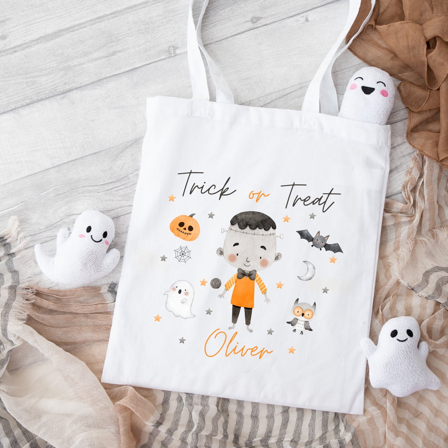 Personalised Halloween Bag Kids Trick Or Treat Gift Bag