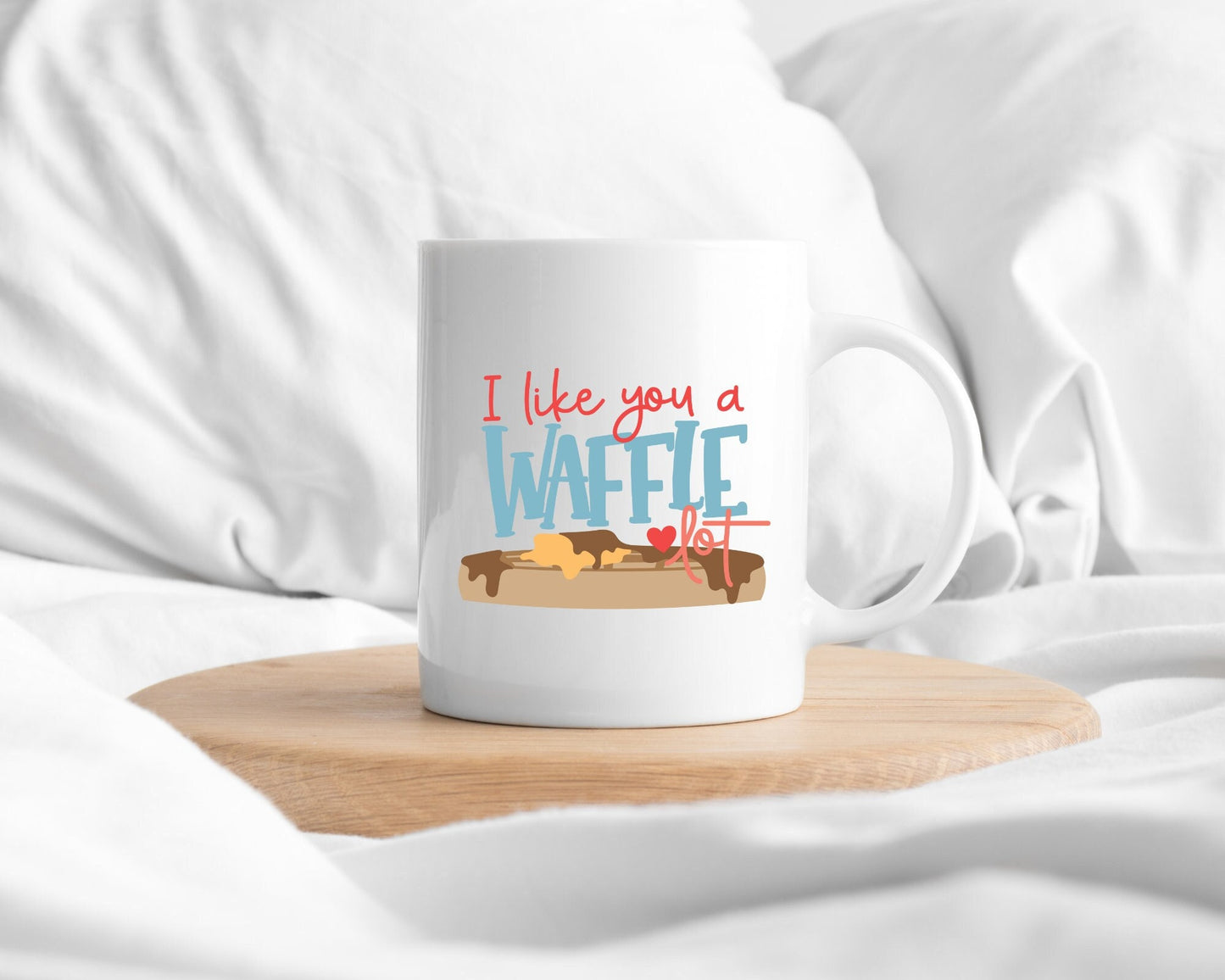 Valentine's Day Mug Funny Boyfriend Girlfriend Waffle Lot Pun Gift