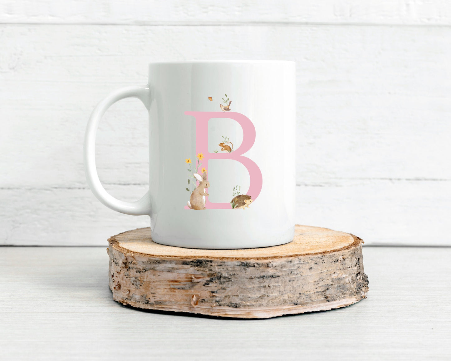 Easter Mug Personalised Woodland Animals Initial Gift