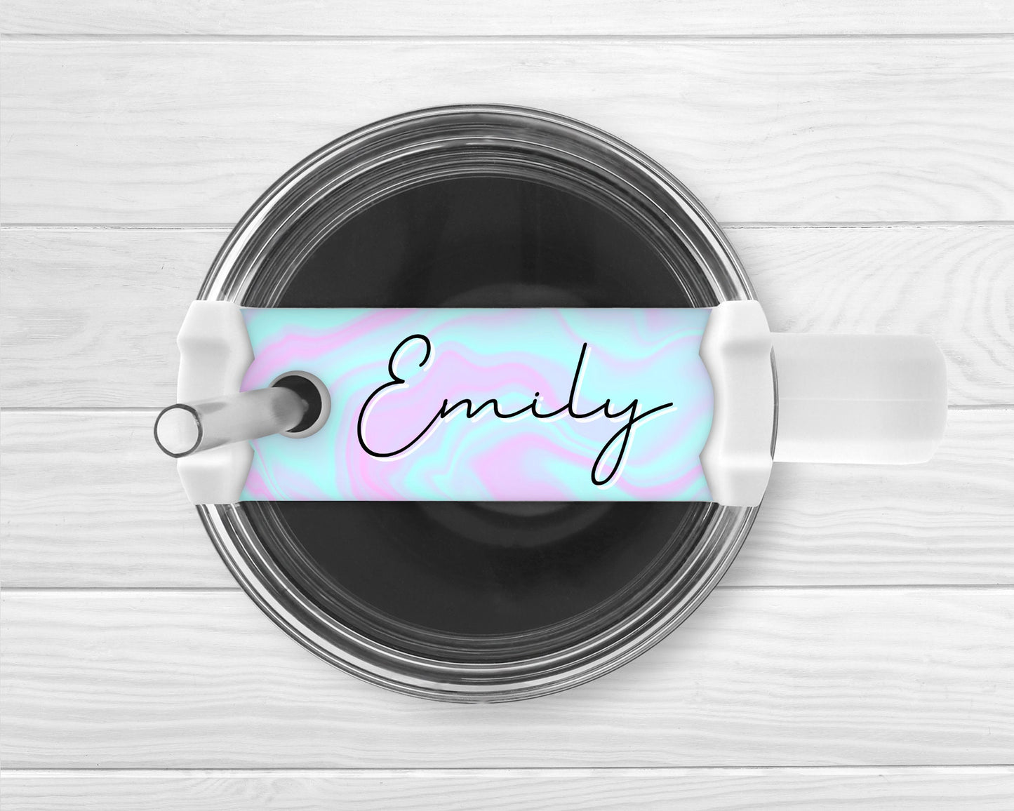 Personalised Tumbler Name Plate Topper 40oz Cup Accessory Gift