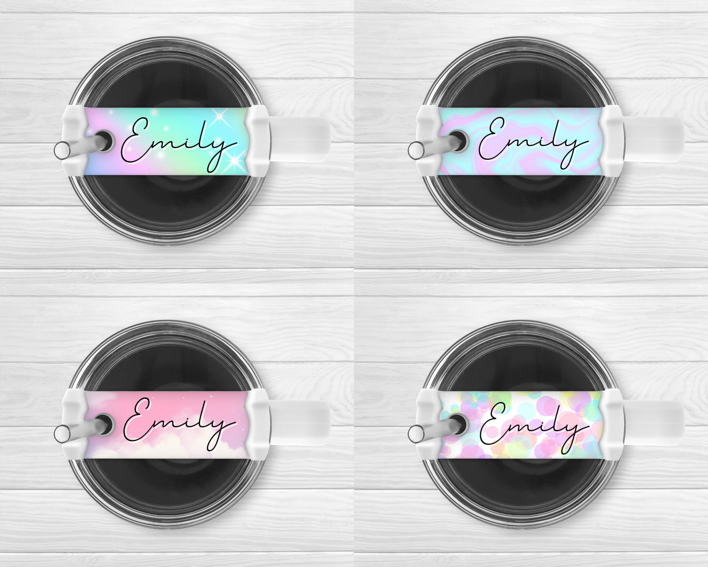 Personalised Tumbler Name Plate Topper 40oz Cup Accessory Gift