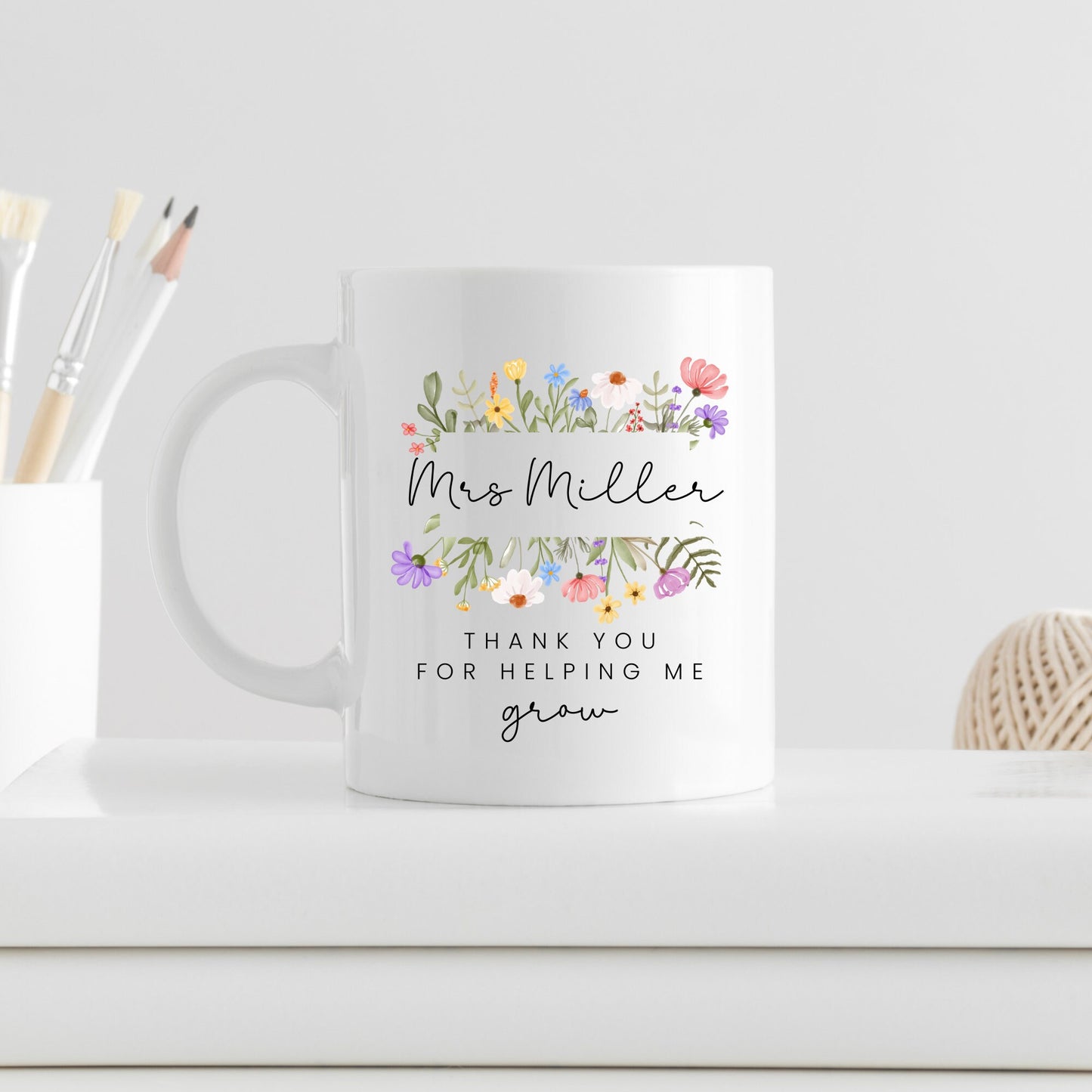 Teacher Mug End Of Term Gift Personalised Name Thank You School Present