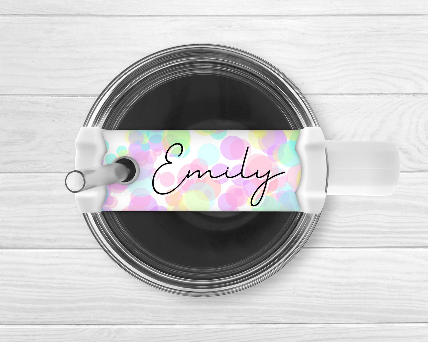 Personalised Tumbler Name Plate Topper 40oz Cup Accessory Gift