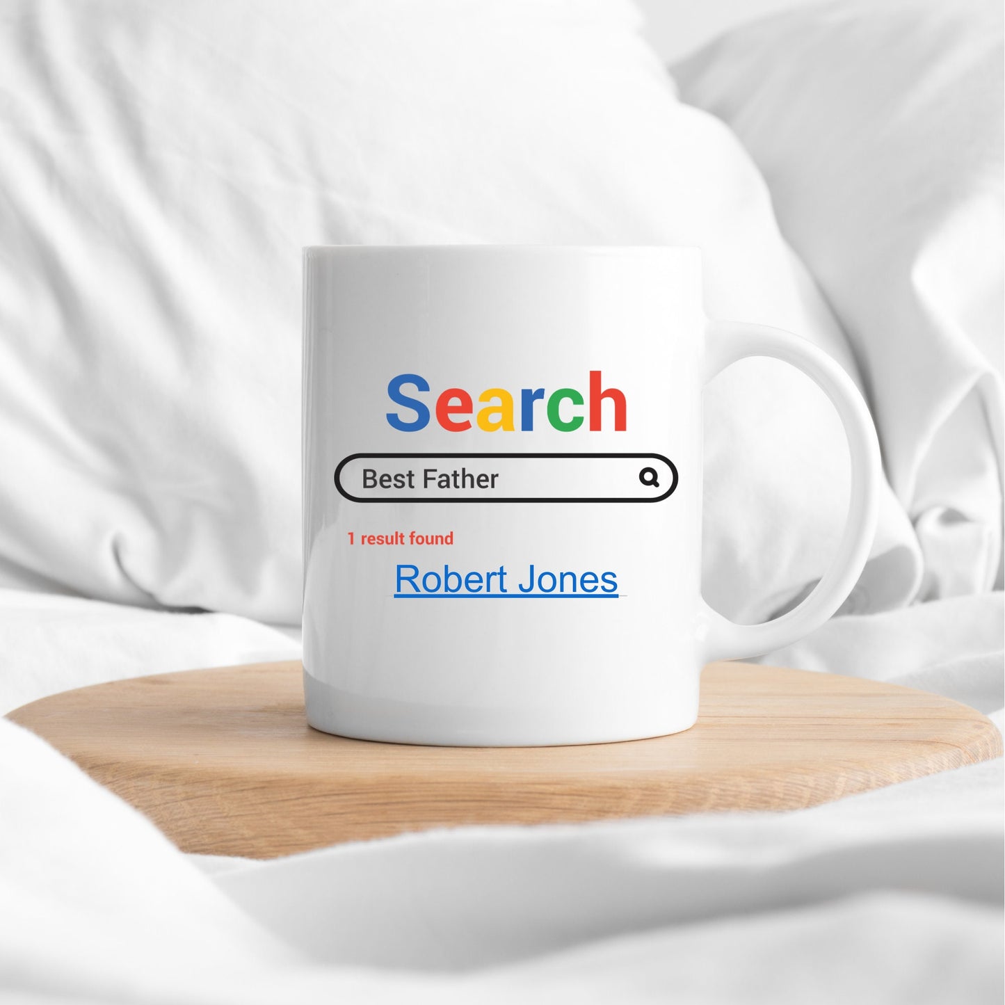 Father's Day Mug Funny Personalised Internet Search Best Father Dad Birthday Gift