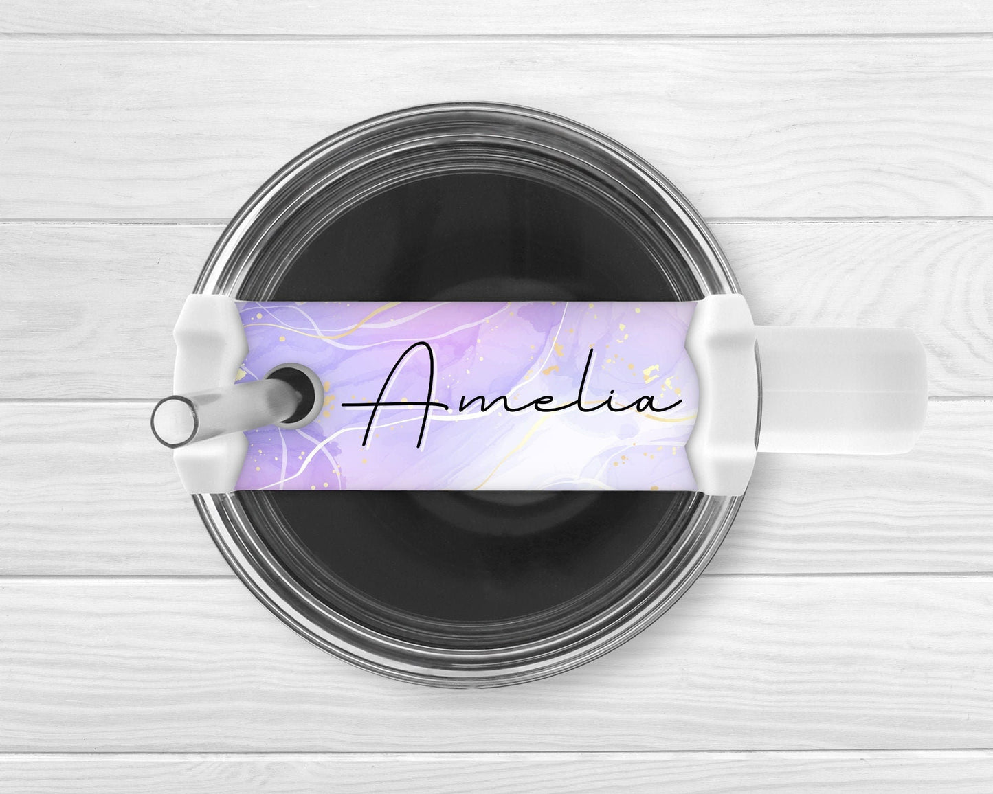 Personalised Tumbler Name Plate Topper 40oz Cup Accessory Gift