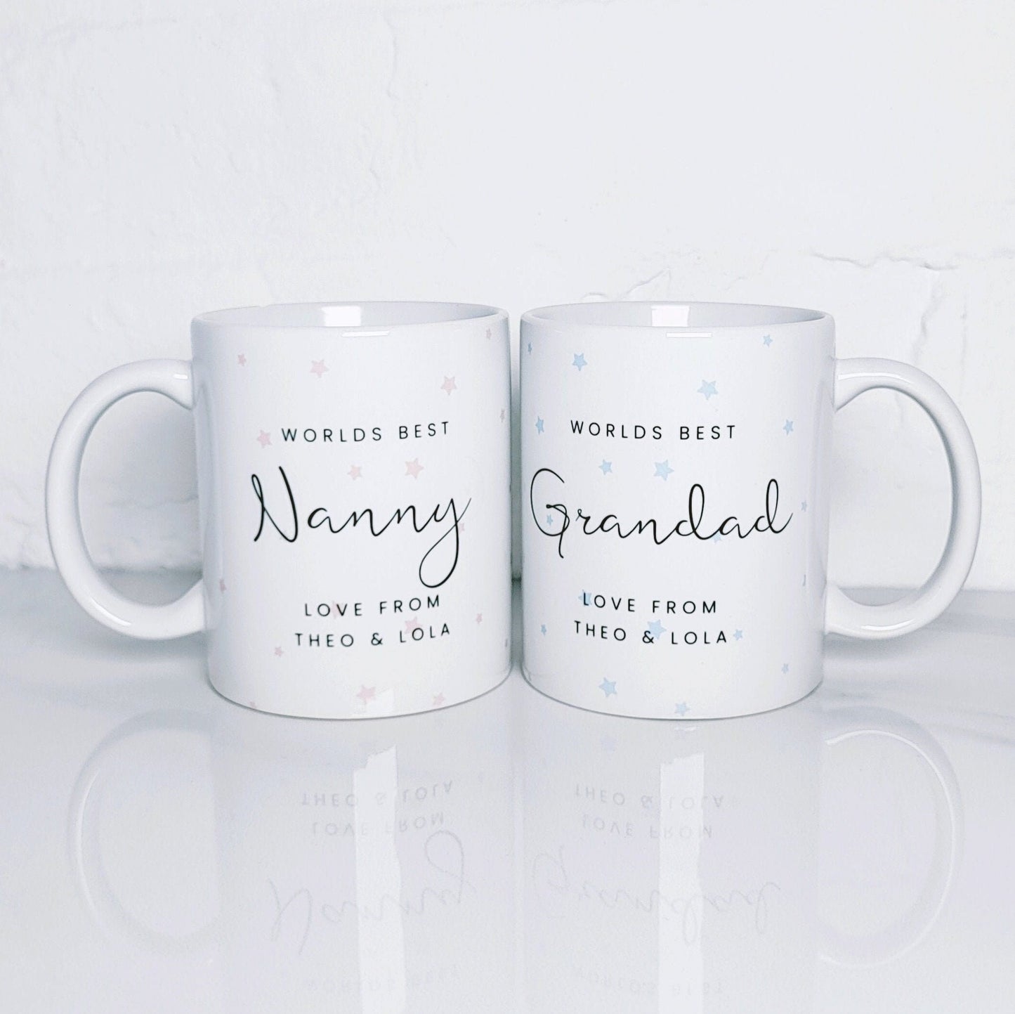 Personalised Nanny & Grandad Mug: Grandparents Gift