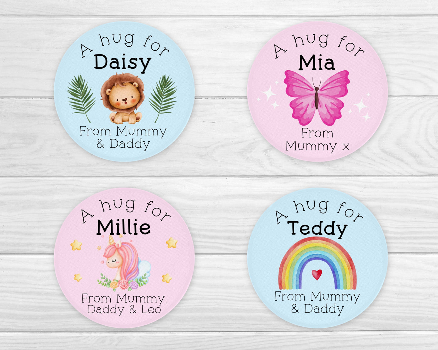 Pocket Hug Brave Button Back To School Personalised Childrens Worry Anxiety Token