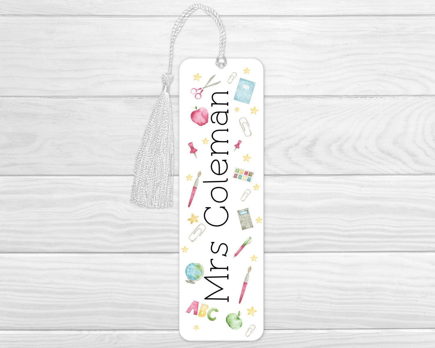 Personalised Teacher Bookmark Gift End Of Term Thank you Present