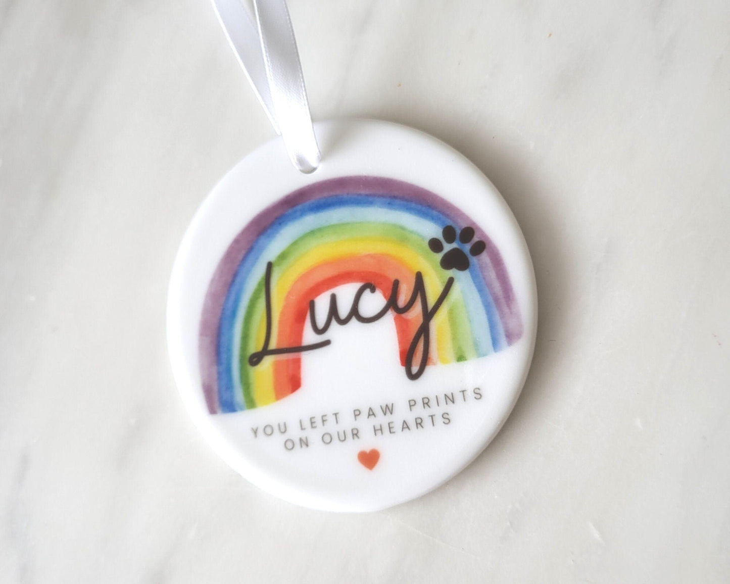 Pet Memorial Gift Dog Loss Ornament Personalised Bereavement Decoration