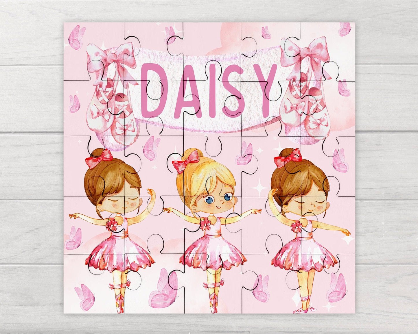 Personalised Childrens Jigsaw Puzzle Girls Ballet Ballerina 25pcs Birthday Gift
