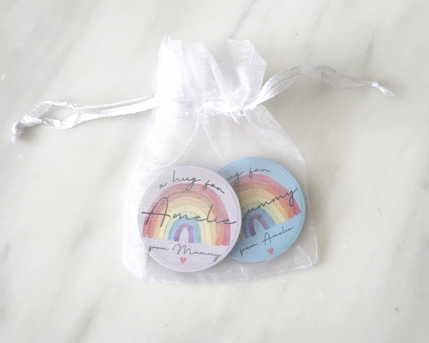 Back To School Hug In Pocket Brave Button Personalised Childrens Worry Anxiety Token Coin