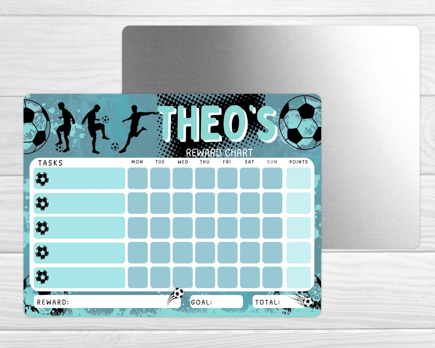 Personalised Wipeable Reward Chart Kids Chore Dry Erase Daily Task White Board