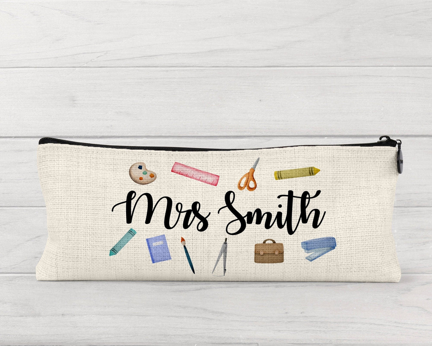 Teacher Thank you Gift Personalised Pencil Case With Name