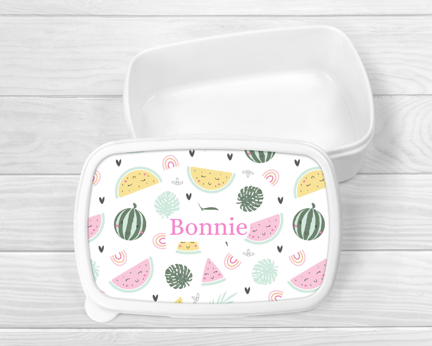 Personalised Lunch Snack Box Fruit Back To School Nursery Pot