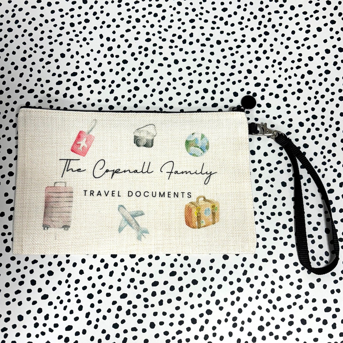 Family Passport Holder Travel Documents Personalised Pouch