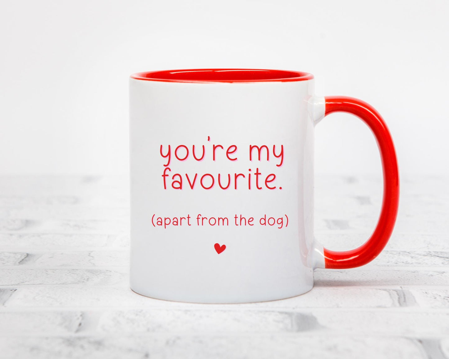 Valentine's Funny Boyfriend Girlfriend Anniversary Mug Coaster Gift Dog Joke
