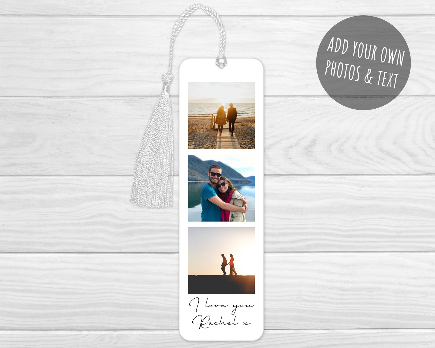 Photo Bookmark Personalised Gift For Dad, Mum, Grandparents