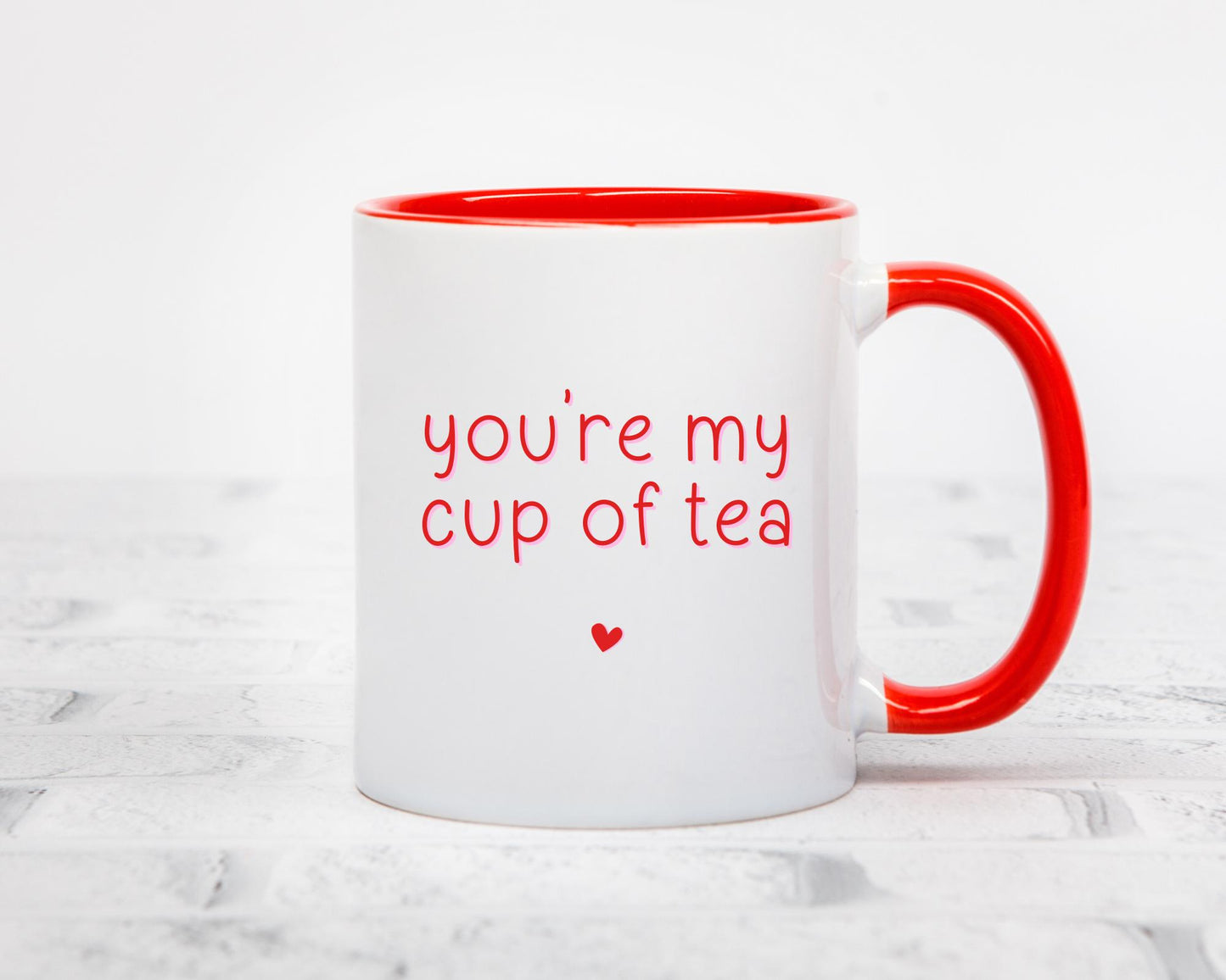 Valentine's Funny Boyfriend Girlfriend Anniversary Mug Coaster Gift My Cup of Tea
