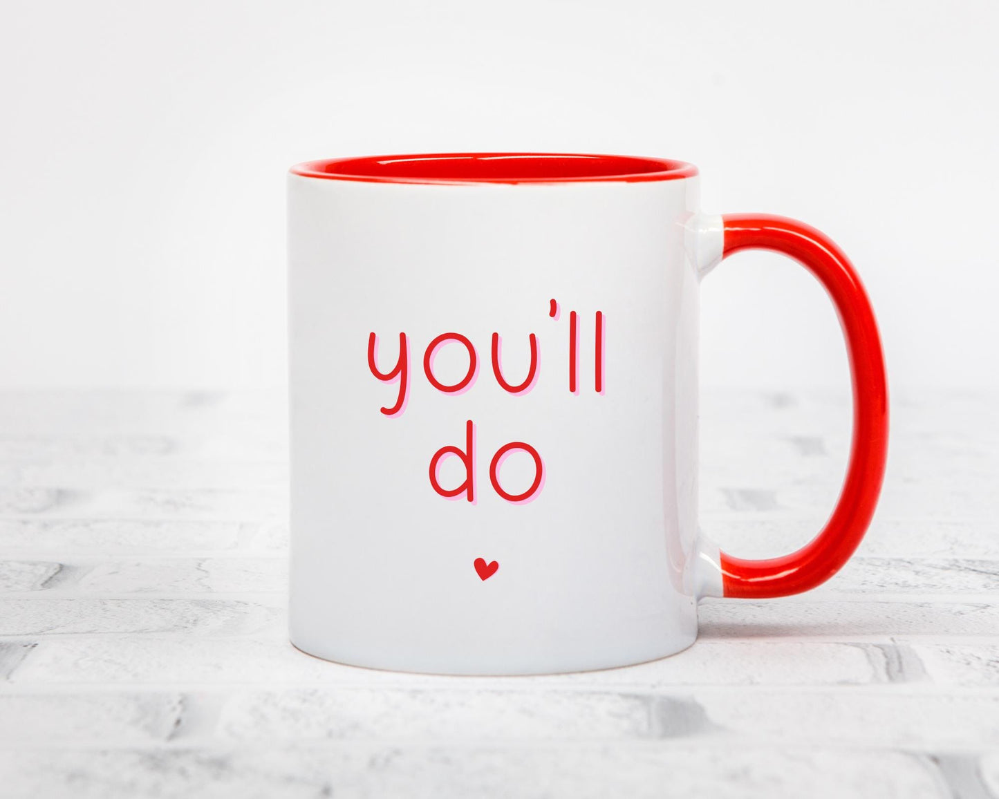 Valentine's Funny Boyfriend Girlfriend Anniversary Mug Coaster Gift You'll Do