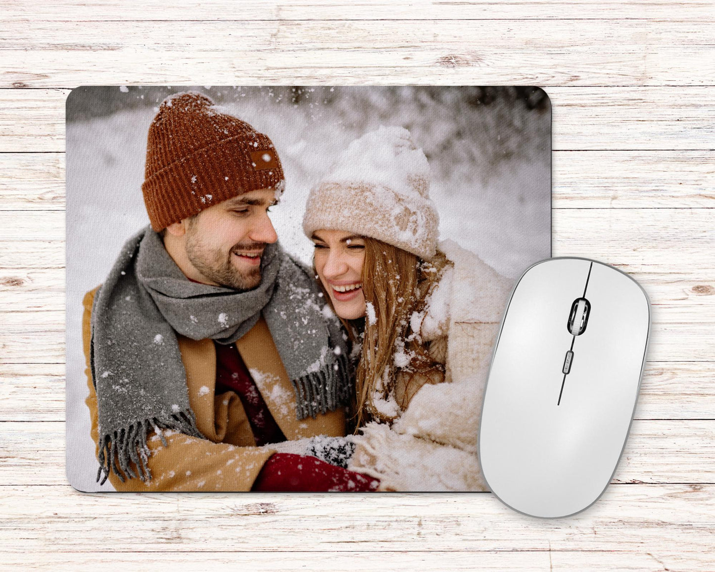 Photo Mouse Mat Personalised Gift For Girlfriend, Boyfriend, Wife, Grandparents, Husband