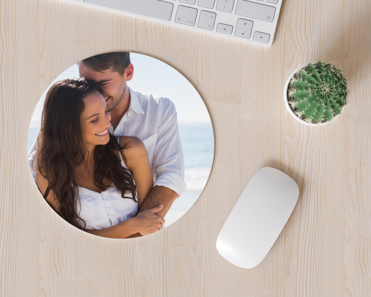 Photo Mouse Mat Personalised Gift For Girlfriend, Boyfriend, Wife, Grandparents, Husband