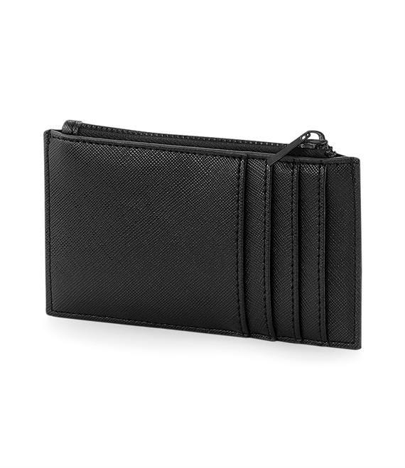 Personalised Card Holder Wallet: Leather-Look Zip Purse, Birthday Gift