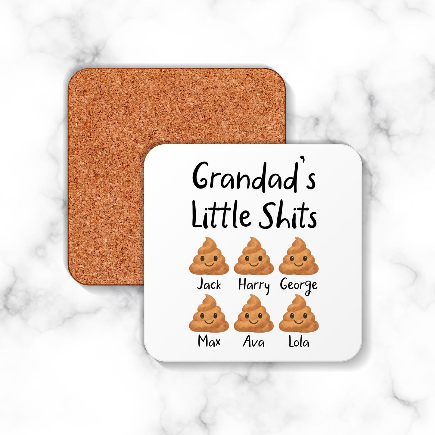 Father's Day Mug Personalised Funny Dad's Little Shits Daddy Grandad Grandpa Birthday Rude Gift For Dad