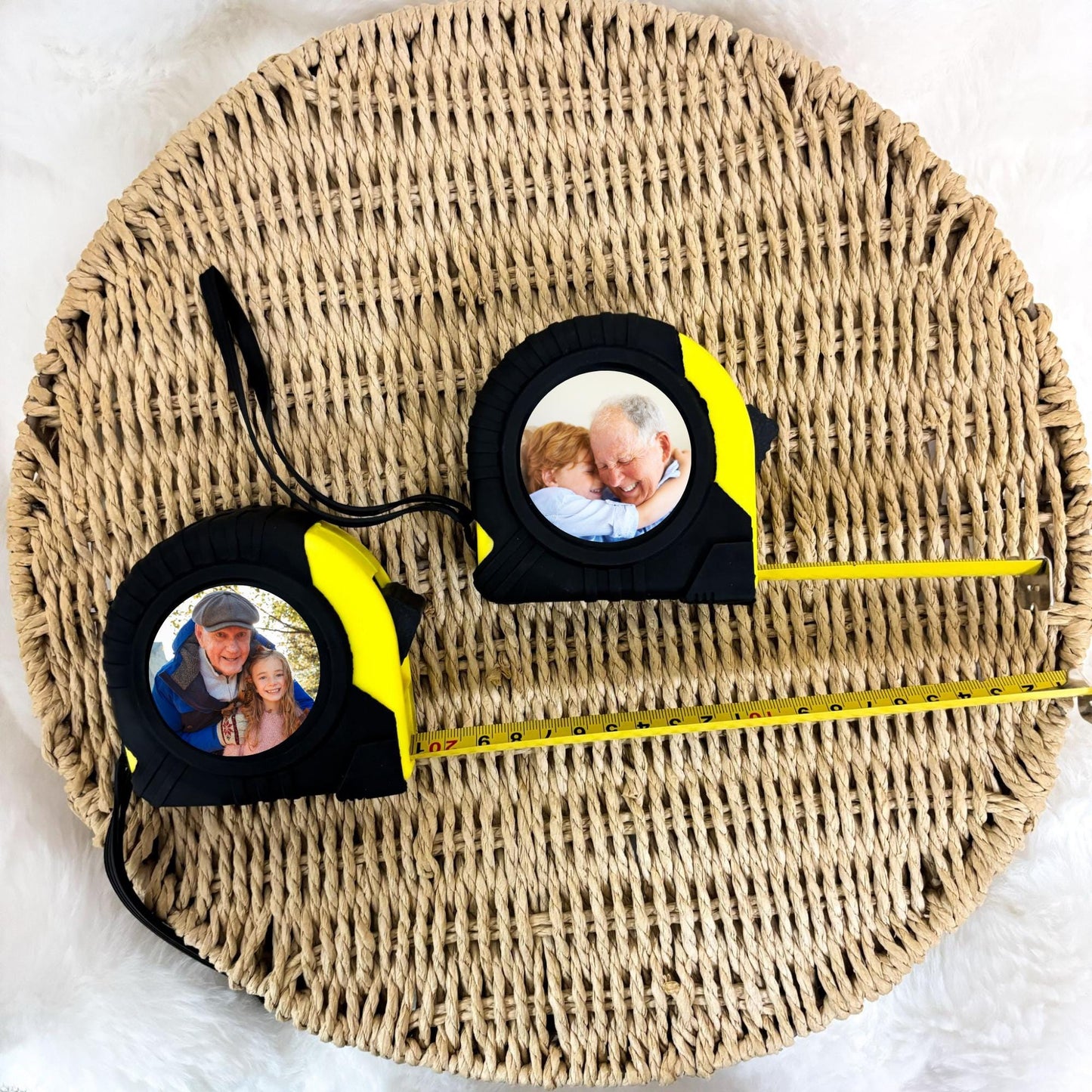 Father's Day Gift Photo Tape Measure Personalised DIY Grandad Daddy Birthday Image Present