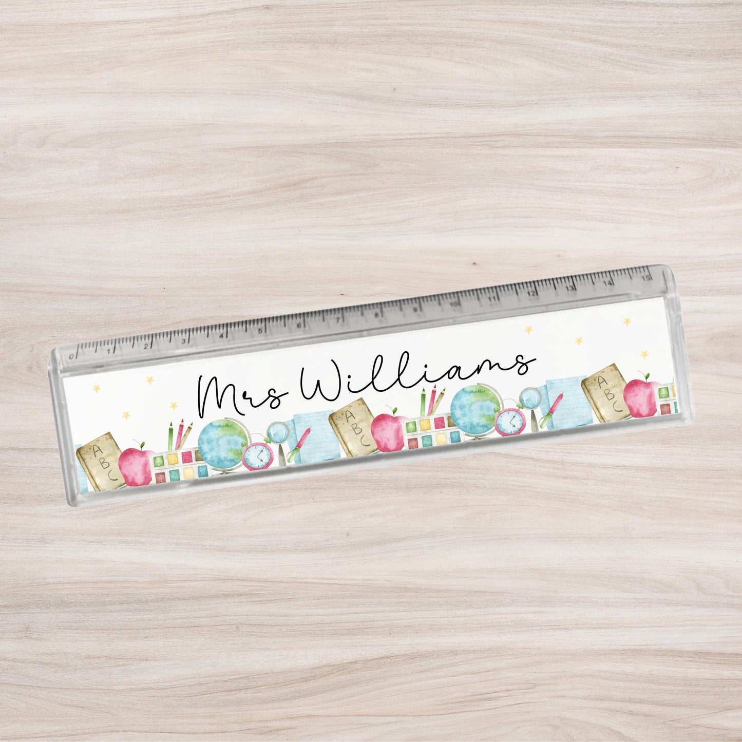Teacher Gift Personalised Ruler End Of Term Teaching Assistant Nursery Staff Lecturer Present