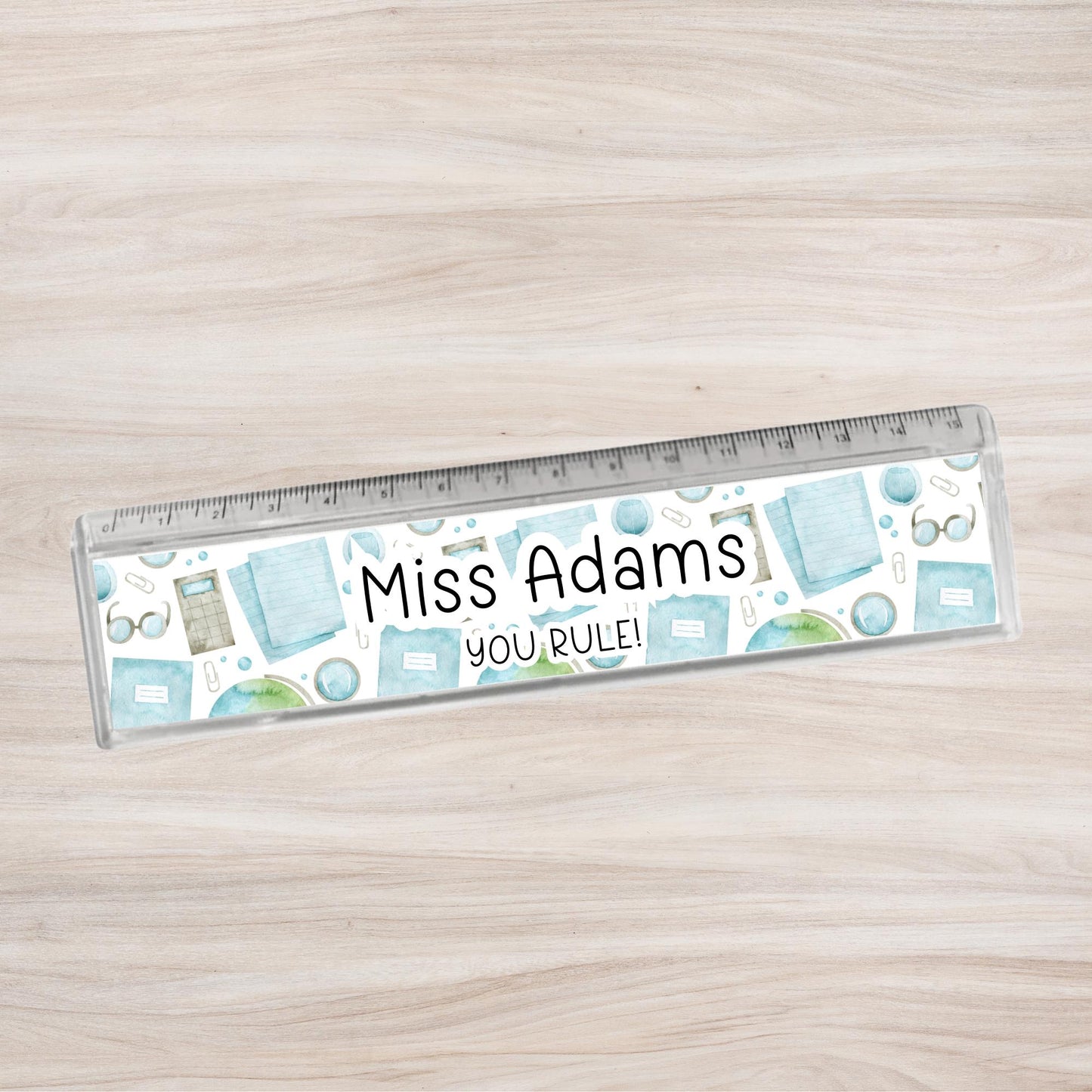 Teacher Gift Personalised Ruler End Of Term Teaching Assistant Nursery Staff Lecturer School Thank You Present