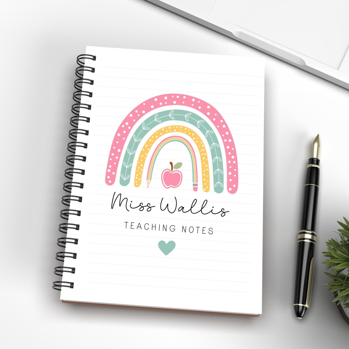 Personalised Teacher Notebook: End of Term Gift, A5/A4 Notepad