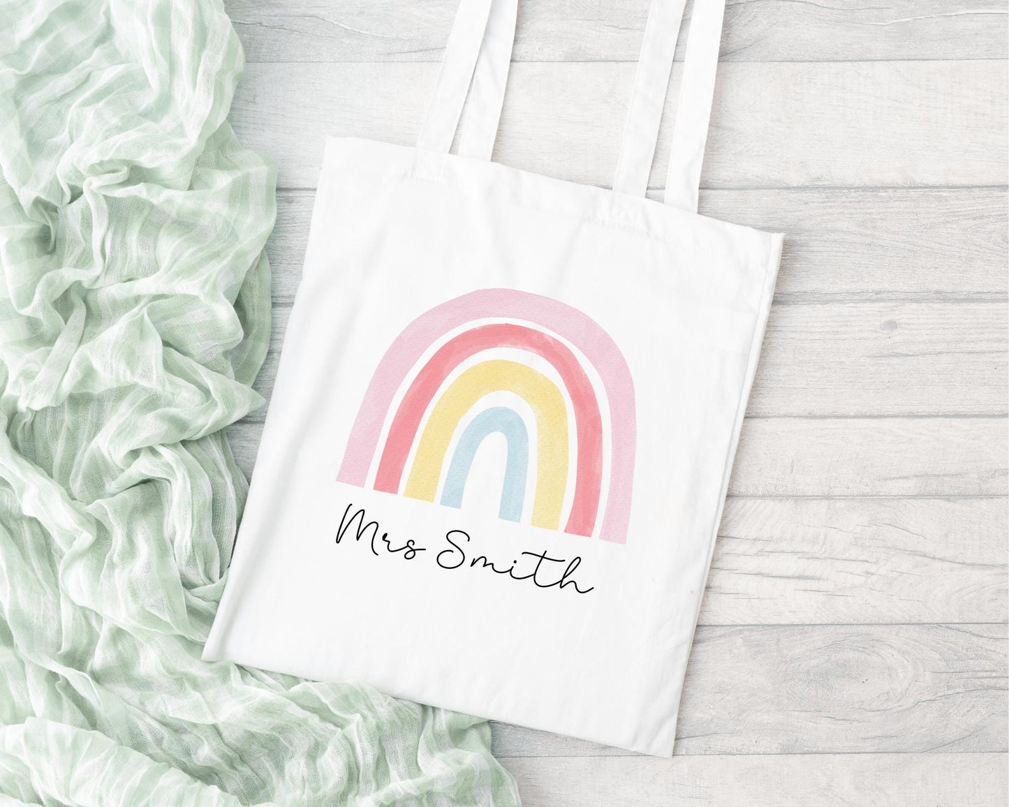 Personalised Teacher Bag - End Of Term Gift - Thank You Teacher - Custom Tote