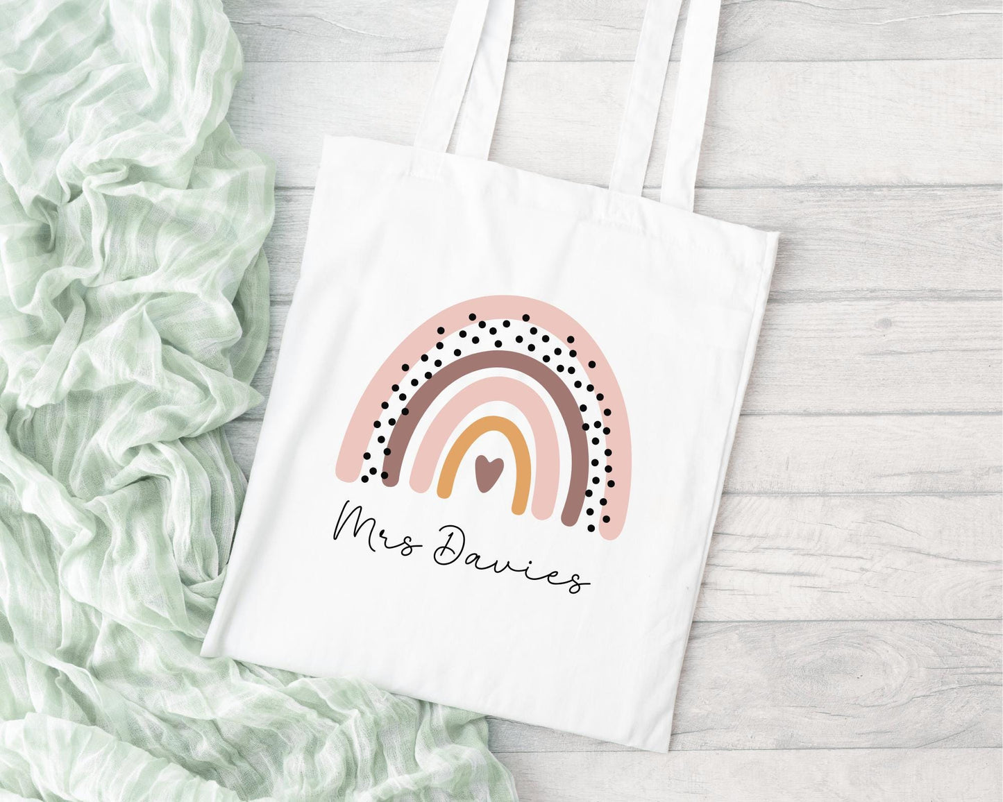 Personalised Teacher Bag - End Of Term Gift - Thank You Teacher - Custom Tote