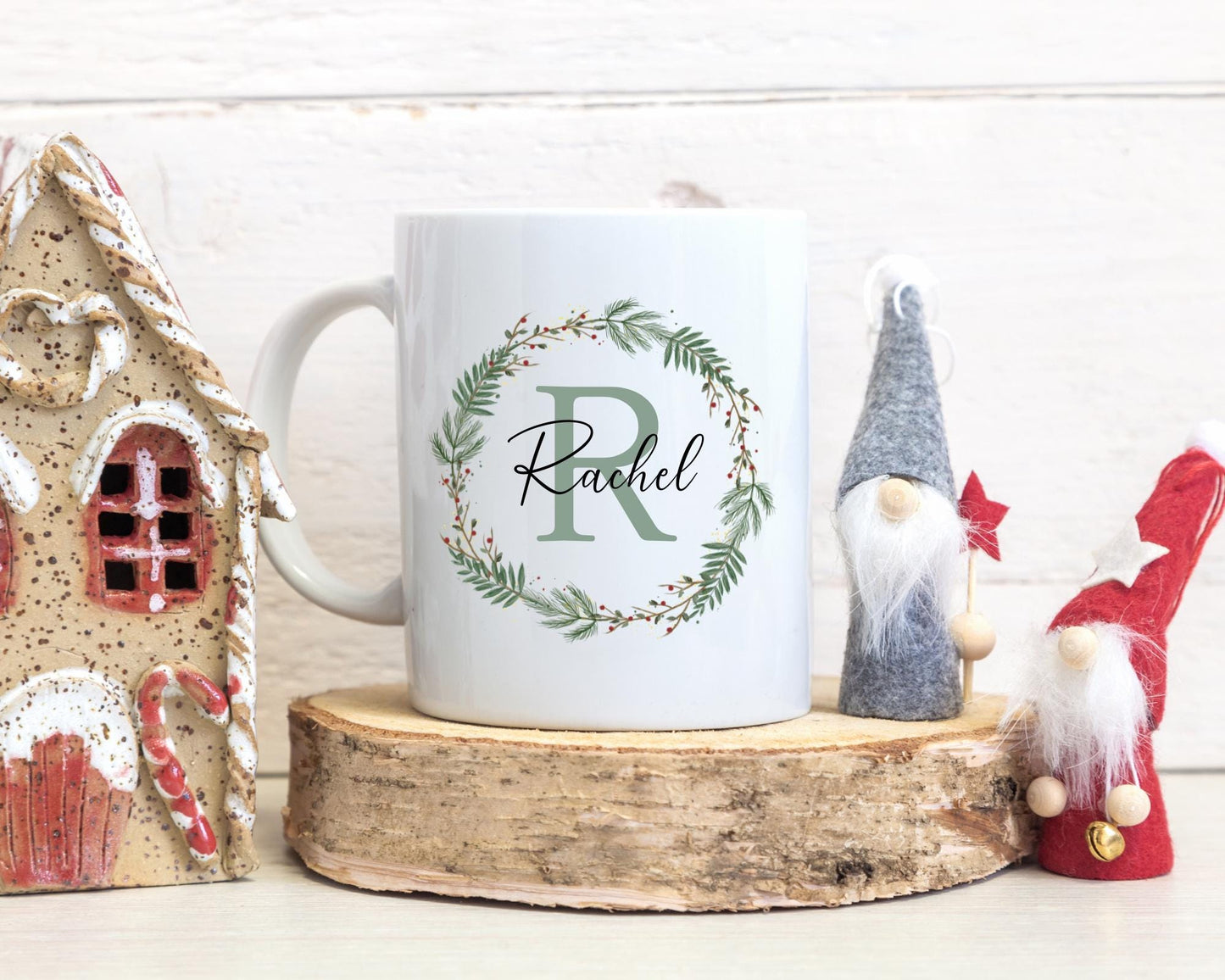 Personalised Christmas Name Mug: Xmas Stocking Filler Gift