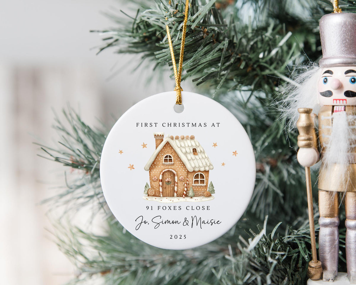 Personalised New Home Christmas Ornament: First Home Keepsake