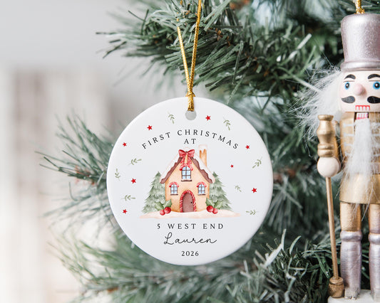 Personalised New Home Christmas Ornament Couple Moving House Gift