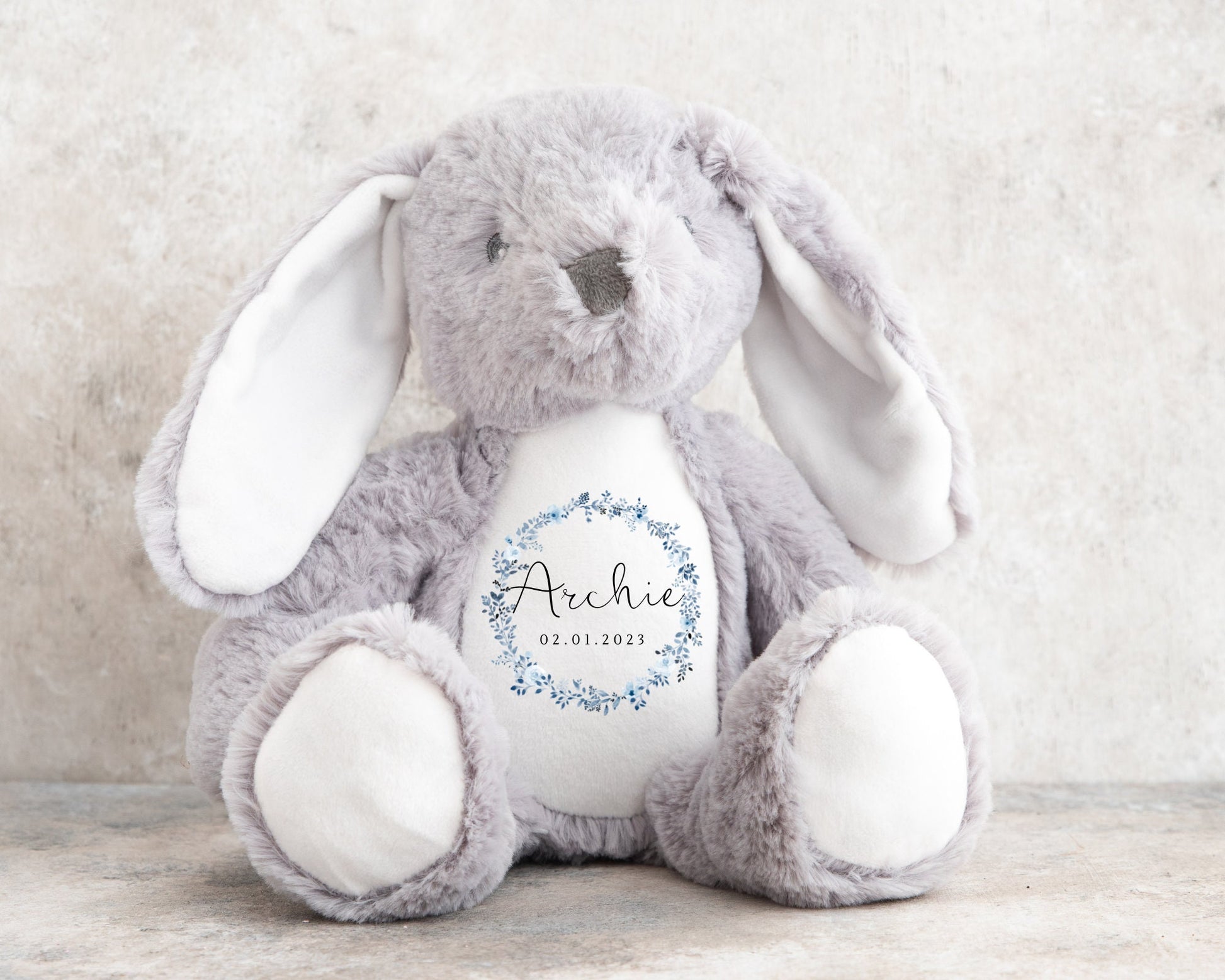 New Baby Gift Personalised Soft Toy Bunny Teddy Keepsake