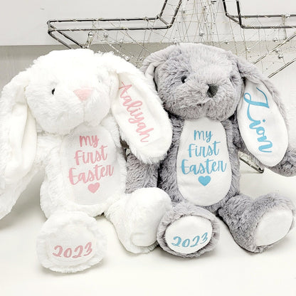 Personalised Easter Bunny Rabbit Gift My First Easter 2024 Soft Toy Present