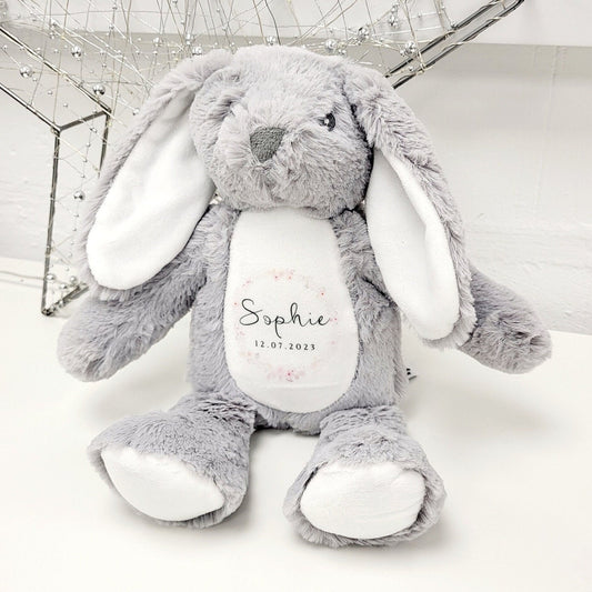 New Baby Gift Personalised Soft Toy Bunny Teddy Keepsake
