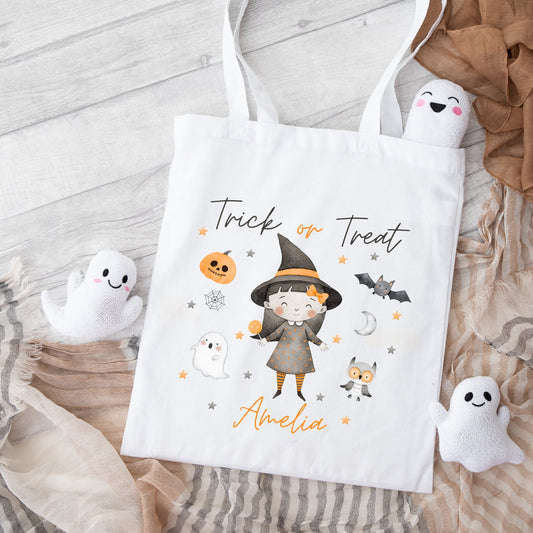 Personalised Halloween Bag Kids Trick Or Treat Gift Bag