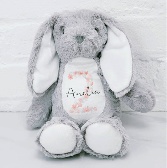 Children's Birthday Personalised Soft Toy Bunny 2nd 3rd 4th Girls Gift Present