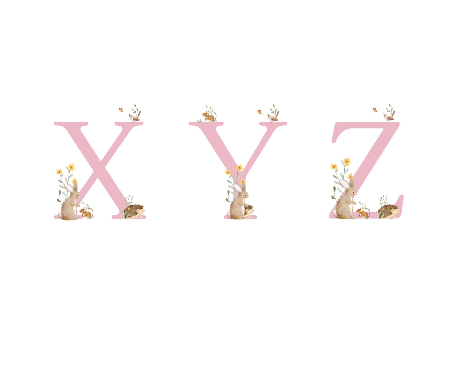 Easter Mug Personalised Woodland Animals Initial Gift