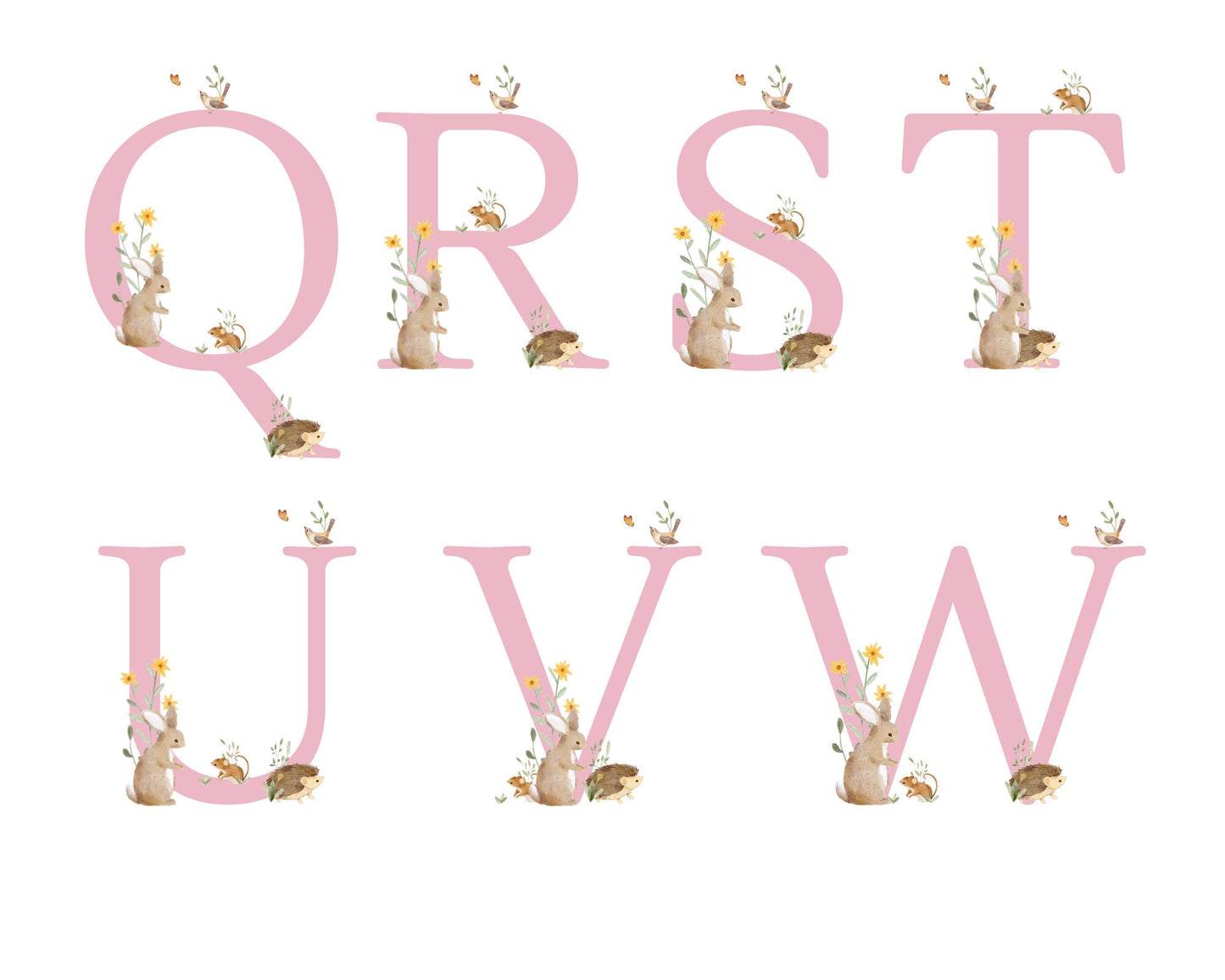 Easter Mug Personalised Woodland Animals Initial Gift