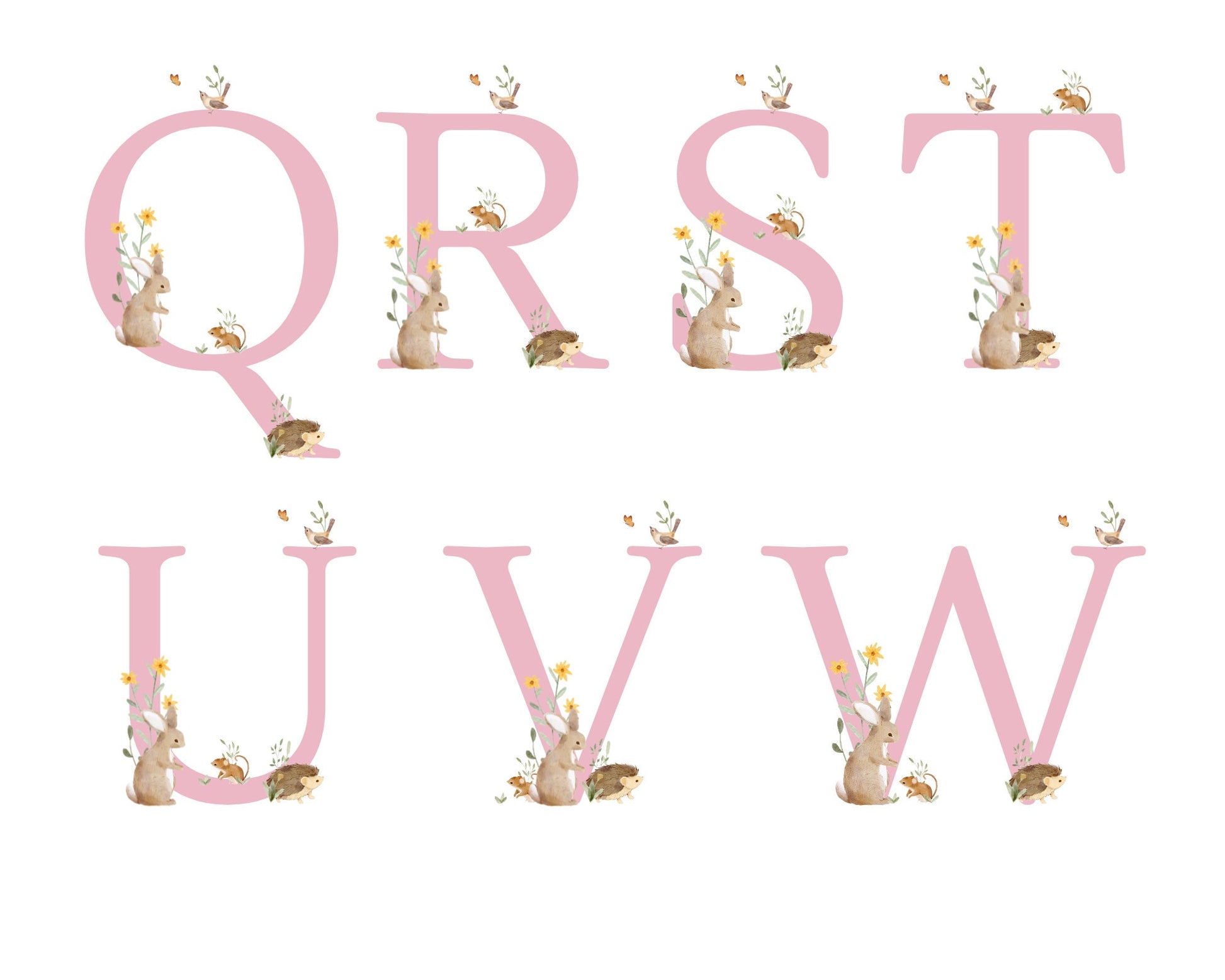 Easter Mug Personalised Woodland Animals Initial Gift