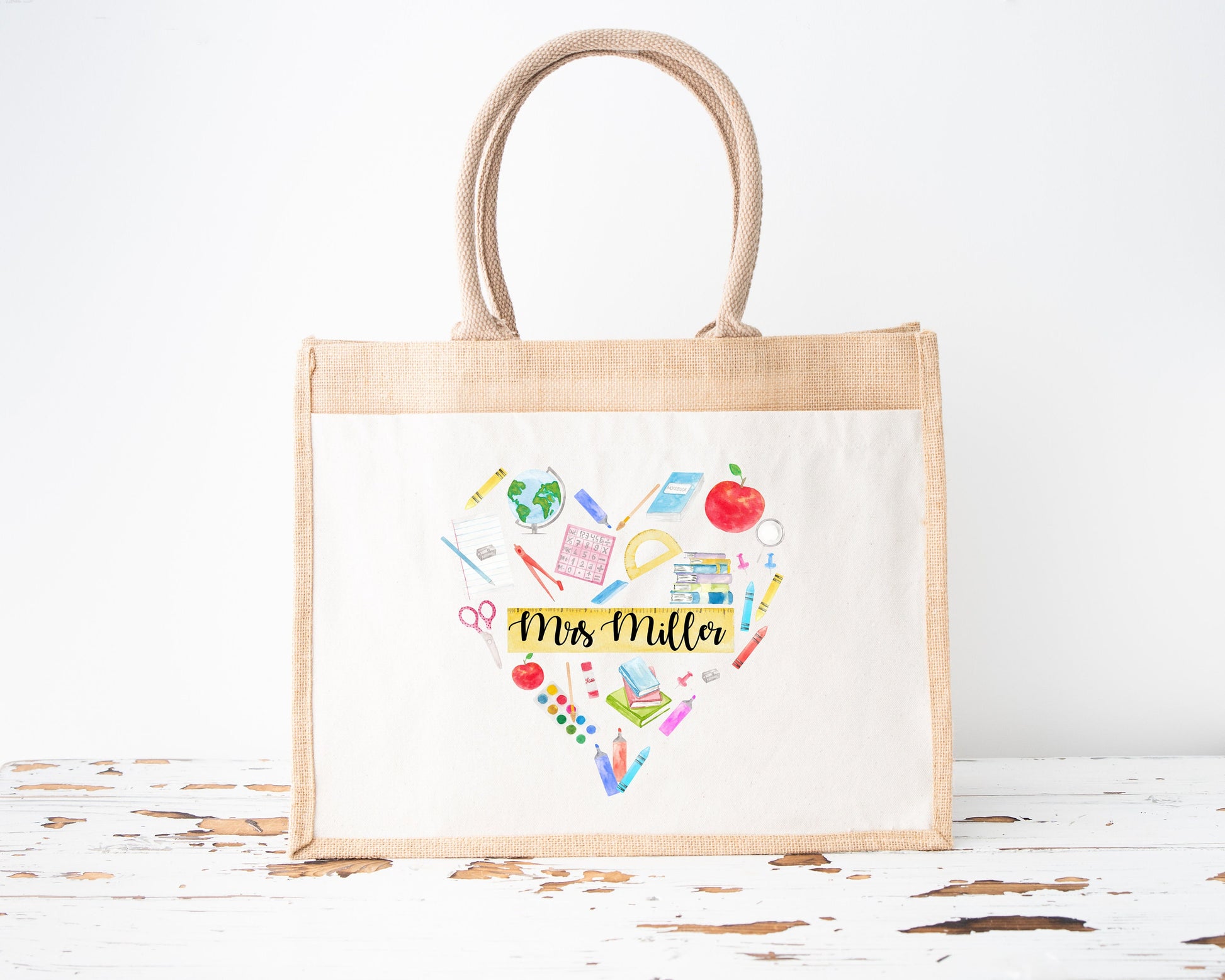 Teacher Gift Personalised End Of Term Bag Lunch Shopping Thank You Gift