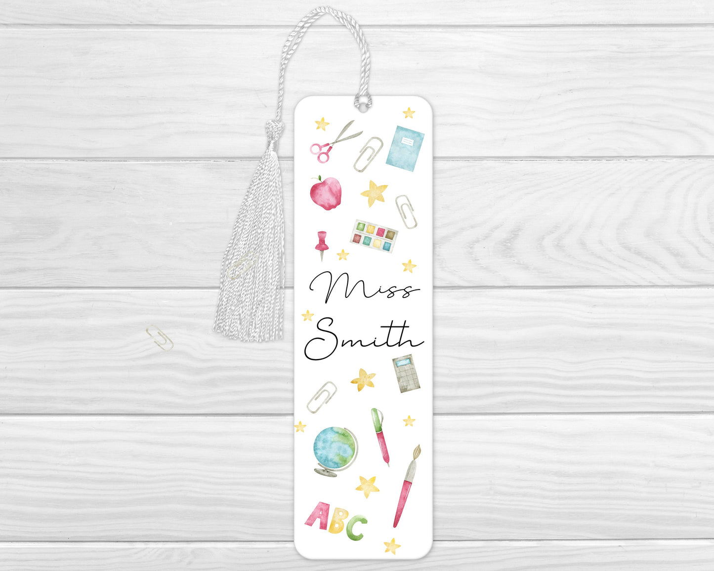 Personalised Teacher Bookmark Gift End Of Term Thank you Present
