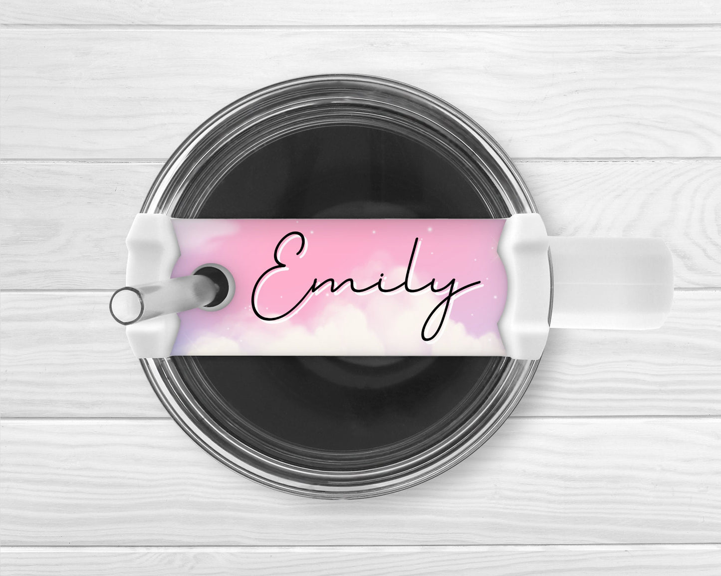 Personalised Tumbler Name Plate Topper 40oz Cup Accessory Gift