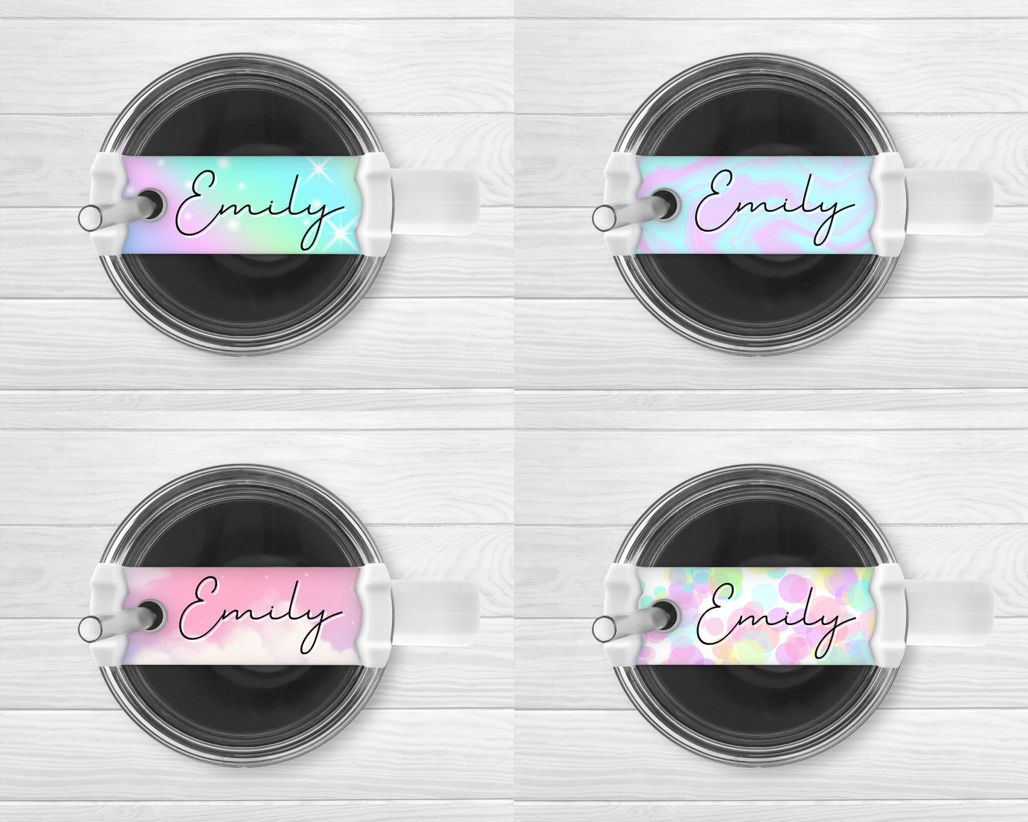 Personalised Tumbler Name Plate Topper 40oz Cup Accessory Gift