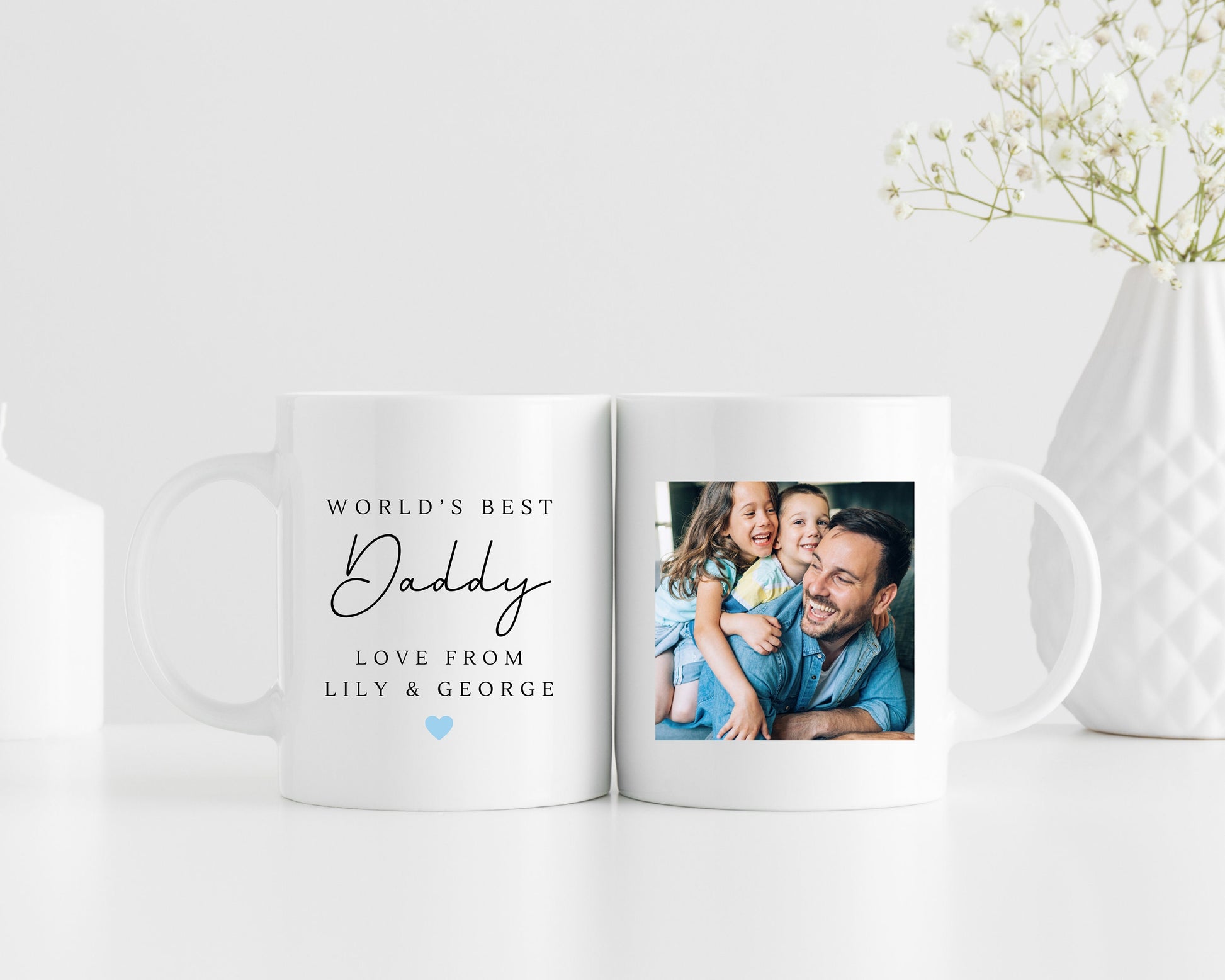 Father's Day Mug Personalised Photo World's Best Daddy Picture Gift