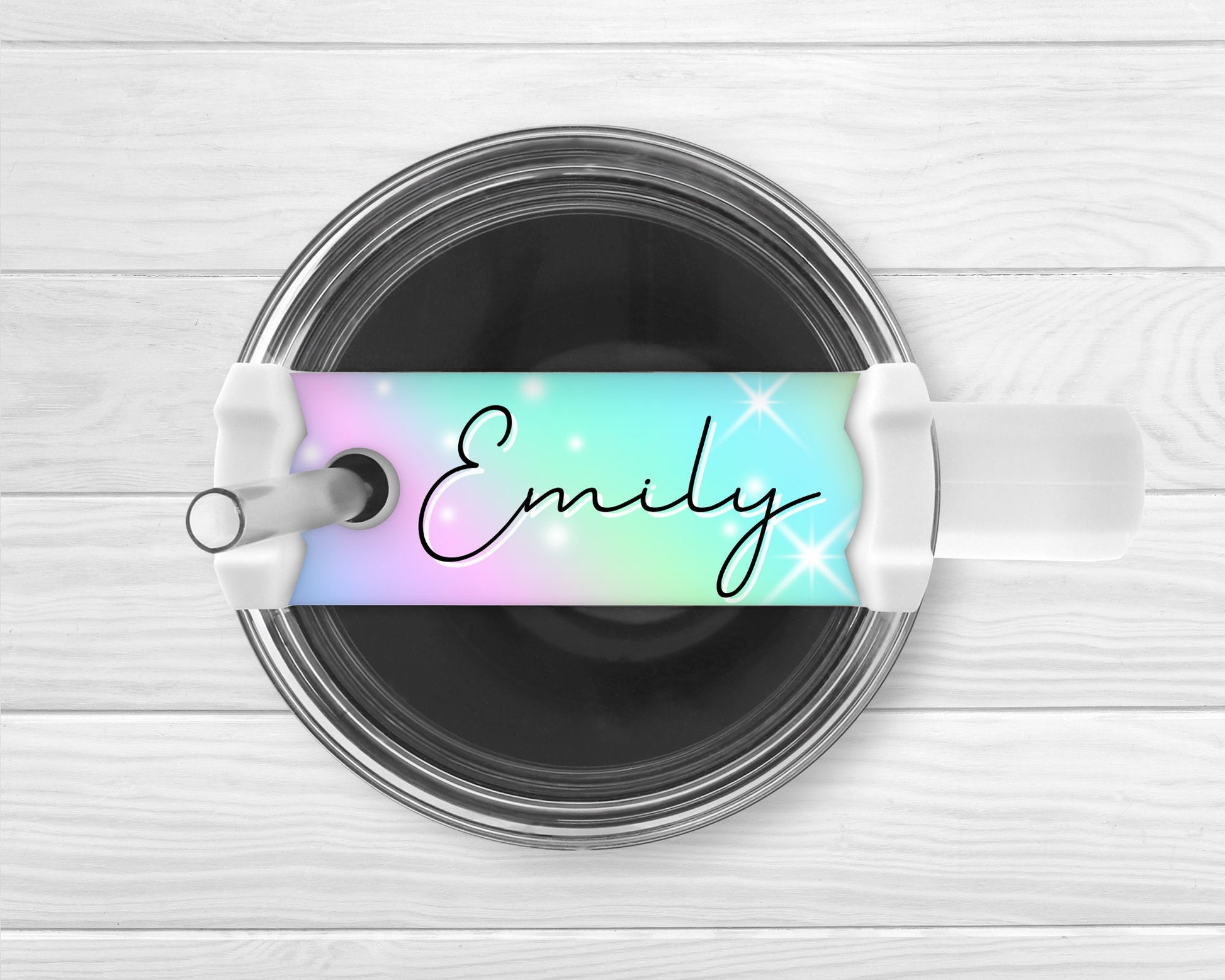 Personalised Tumbler Name Plate Topper 40oz Cup Accessory Gift